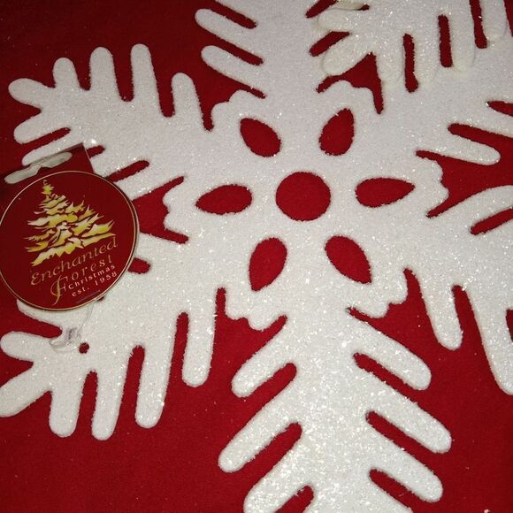 "2005" Enchanted Forest Glitter Snowflake (6) - Picture 3 of 5